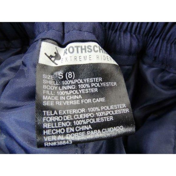 NWT ROTHSCHILD Sz S (8) Kids Snowboard SKI PANTS - Picture 8 of 10